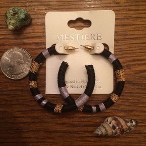 Mestiere Threaded Wrapped Hoop Earrings price firm